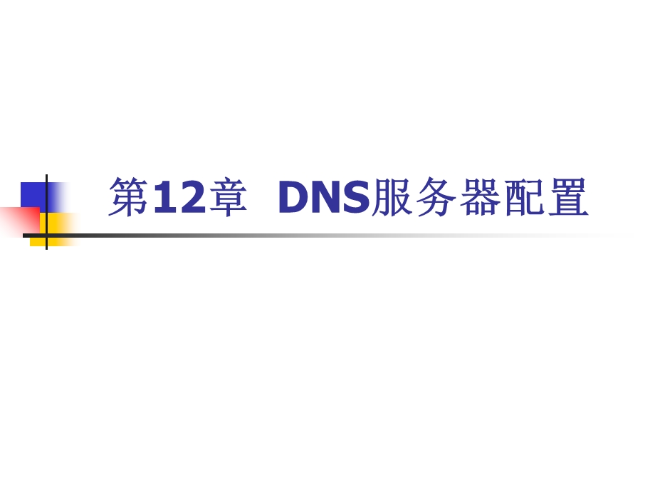 第12章DNS服务器配置ppt课件.ppt_第1页