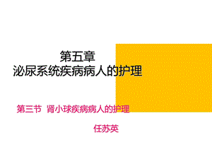 第三节肾小球疾病病人的护理ppt课件.pptx