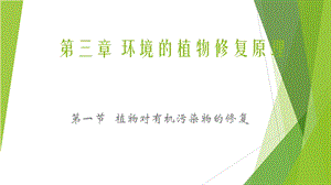 第三章环境的植物修复原理ppt课件.ppt