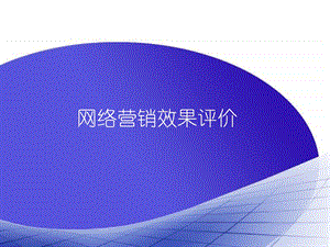 网络营销效果评价ppt课件.ppt