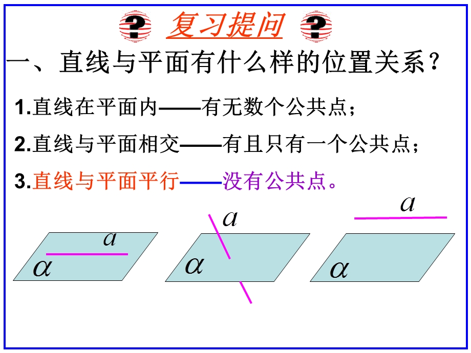 第十一课时线面平行和面面平行的性质定理ppt课件.ppt_第2页