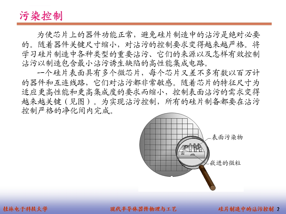 第十一章硅片制造中的沾污控制ppt课件.ppt_第2页