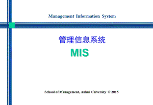 管理信息系统 第1章 管理信息系统基本概念ppt课件.ppt