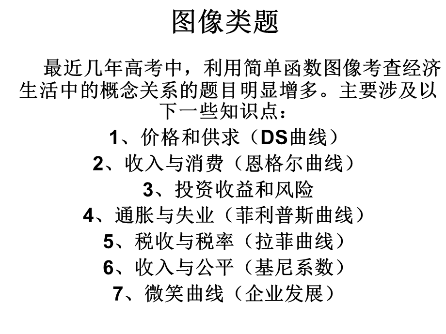 经济生活中的曲线图题ppt课件.ppt_第1页