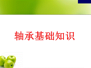 轴承基本知识(车辆)ppt课件.ppt