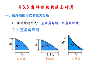 第八讲角焊缝的形式和计算ppt课件.ppt