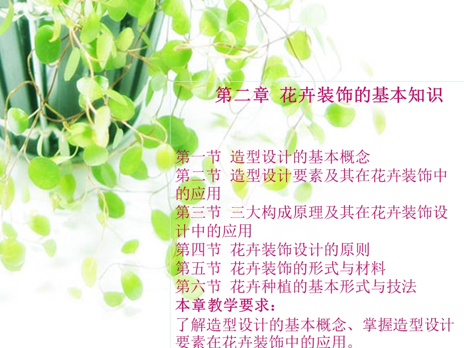 花卉装饰的基本知识ppt课件.ppt_第1页