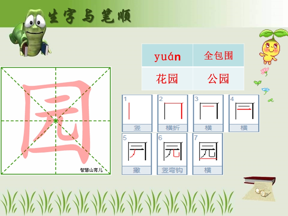 部编版语文二年级上册生字笔顺笔画(第二单元)ppt课件.ppt_第1页