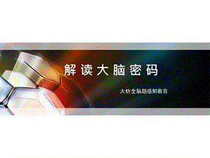 解开大脑的奥秘ppt课件.ppt