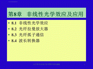 第8章非线性光学效应及应用ppt课件.ppt