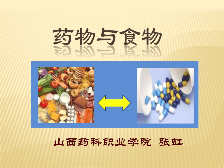 药物与食物的相互作用ppt课件.pptx_第1页