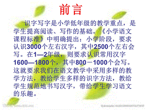 识字写字教学讲座ppt课件.ppt