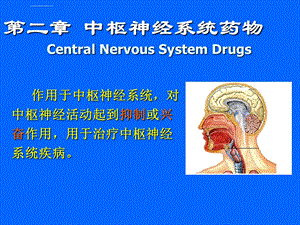 药物化学2中枢神经系统药物ppt课件.ppt