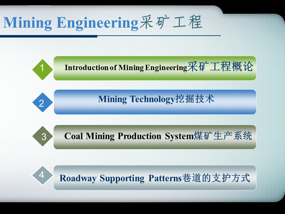 英语演讲——采矿工程专业简介ppt课件.ppt_第2页