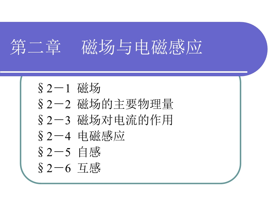 第二章磁场与电磁感应ppt课件.ppt_第1页