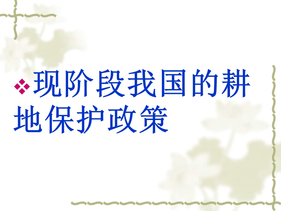 耕地保护战略ppt课件.ppt_第1页