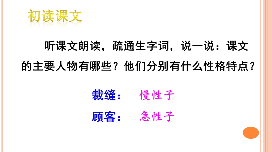 部编版三年级下册《慢性子裁缝和急性子顾客》ppt课件.ppt_第3页