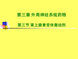 肾上腺素受体激动剂ppt课件.ppt