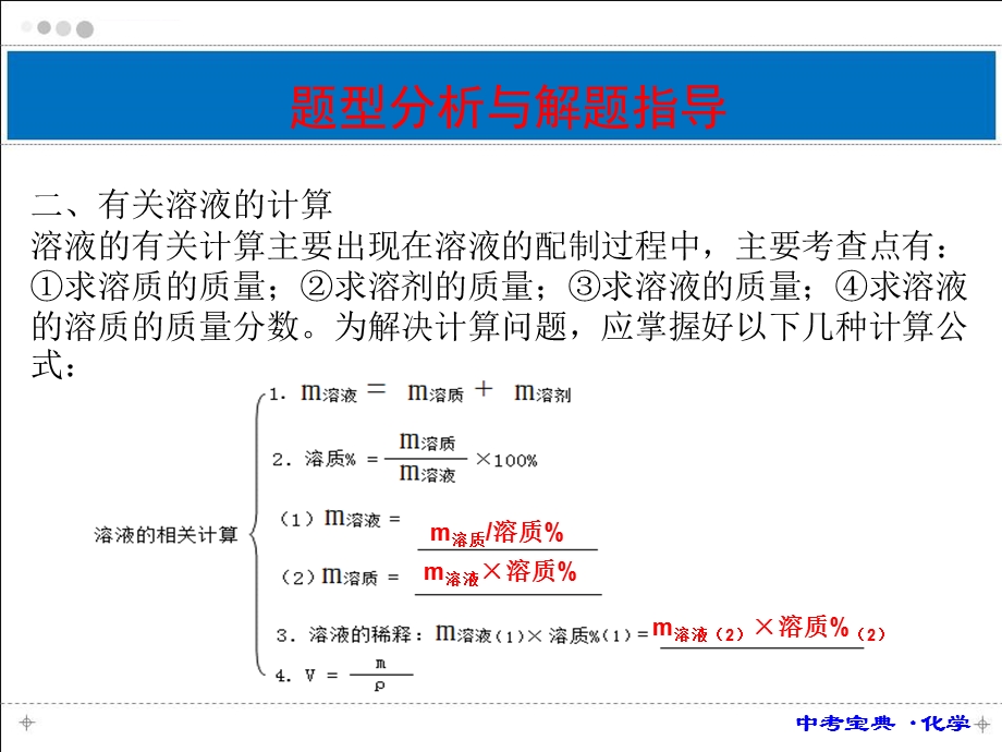 课时33化学计算(一)利用化学式的简单计算、有关溶液的计算ppt课件.ppt_第3页