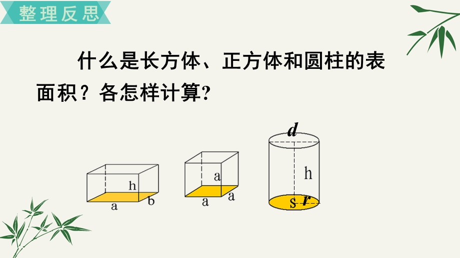 苏教版六年级数学下册总复习立体图形的表面积和体积ppt课件.ppt_第2页