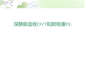 肺栓塞ppt幻灯片课件.ppt