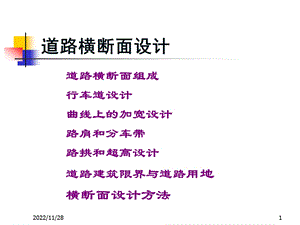 道路横断面设计ppt课件.ppt