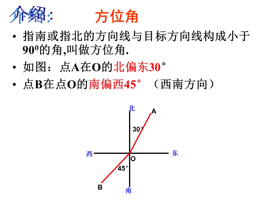 解直角三角形(方位角、坡度角)ppt课件.ppt_第2页