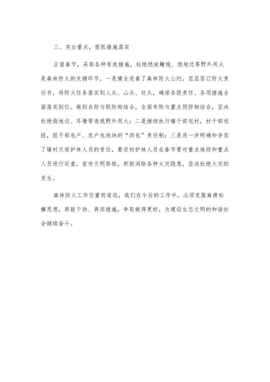 xx镇关于上报春节期间森林防灭火工作总结的报告.docx_第2页