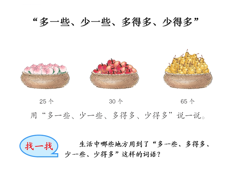 解决生活中的实际问题ppt课件数学一年级下第四章100以内数的认识第7节人教版.ppt_第1页