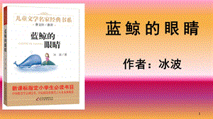 蓝鲸的眼睛阅读引导(课堂ppt)课件.ppt