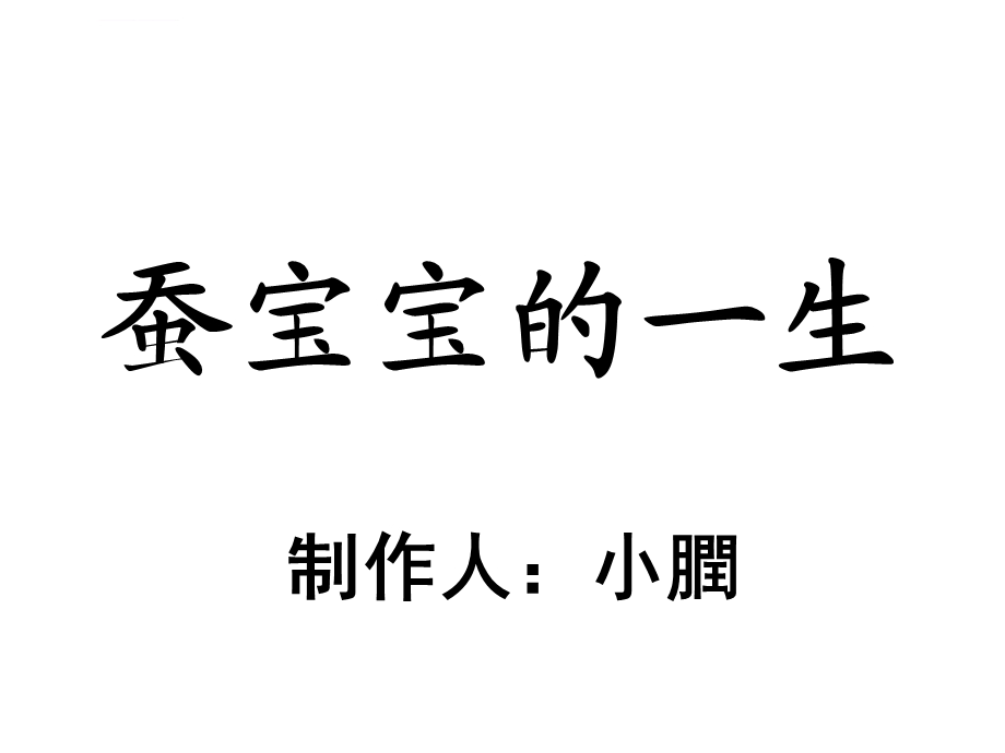 蚕的一生蚕宝宝的一生蚕的生长过程ppt课件.ppt_第1页