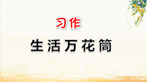 部编版四年级语文上册第五单元习作：生活万花筒ppt课件.ppt