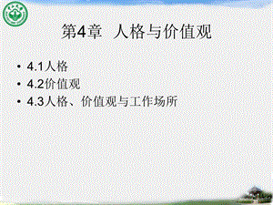 组织行为学第4章人格和价值观ppt课件.ppt