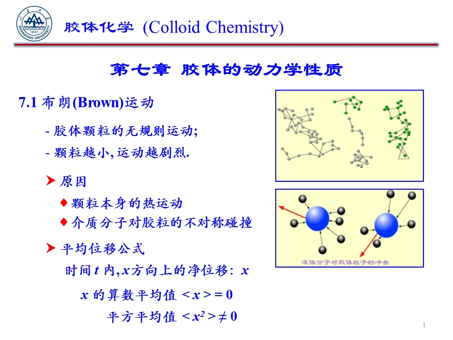 第七章胶体的动力学性质ppt课件.ppt_第1页