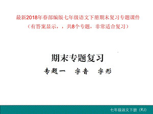 部编版七年级语文下册期末复习专题ppt课件.ppt