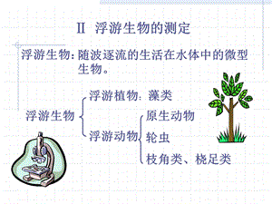 项目一微型生物监测浮游生物的测定ppt课件.ppt