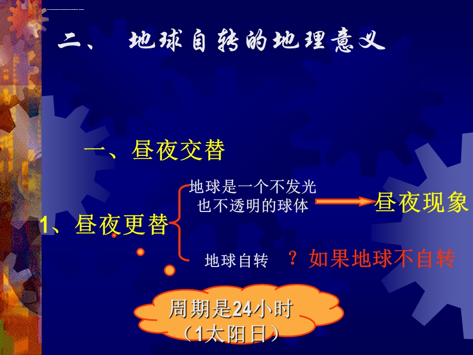 高一地理必修1昼夜交替与地转偏向ppt课件.ppt_第1页