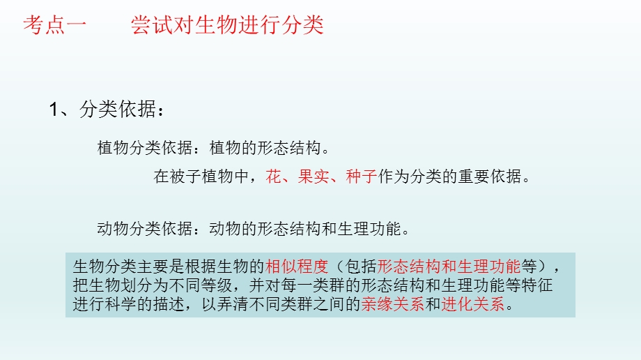 2020年中考备考生物一轮复习ppt课件专题专题18 生物的多样性及其保护.pptx_第3页