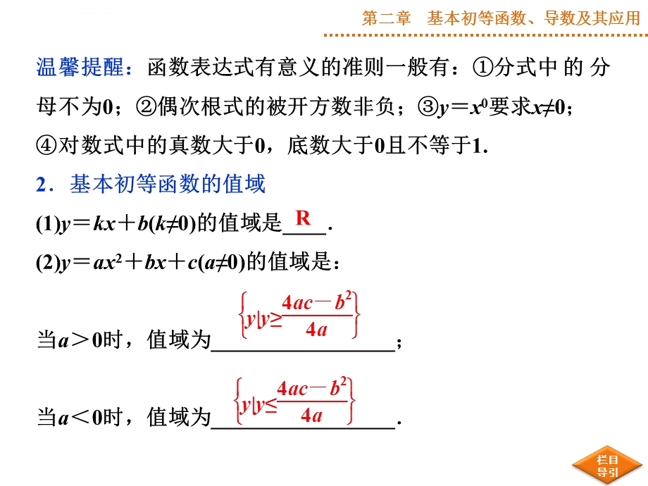 高三一轮复习函数的定义域和值域ppt课件.ppt_第3页