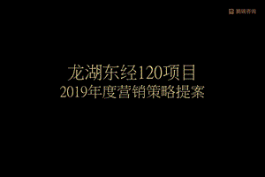 2019年度常州龙湖东经120的项目营销的策略提案ppt课件.ppt