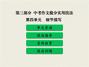 2019年中考作文提分实用技法之四细节描写教学ppt课件.pptx