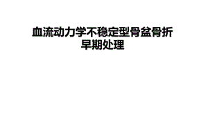 血流动力学不稳定型骨盆骨折ppt课件.ppt