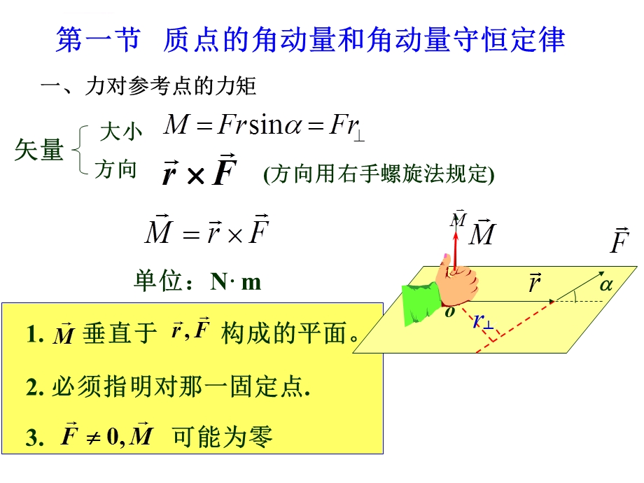 质点角动量和角动量守恒定律ppt课件.ppt_第2页