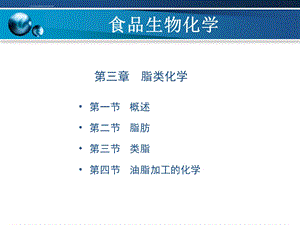 食品生物化学第3章ppt课件.ppt