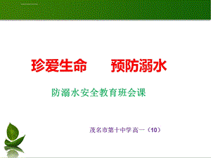 高一(10)防溺水安全教育ppt课件.ppt