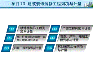 项目13建筑装饰装修工程列项与计量ppt课件.ppt