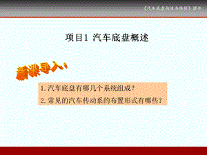 项目1汽车底盘概述ppt课件.ppt