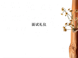 面试礼仪PPT课件.ppt