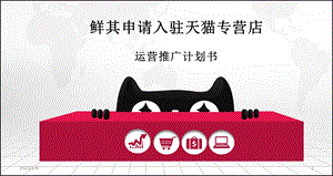 鲜其入驻天猫品牌运营计划书ppt课件.ppt