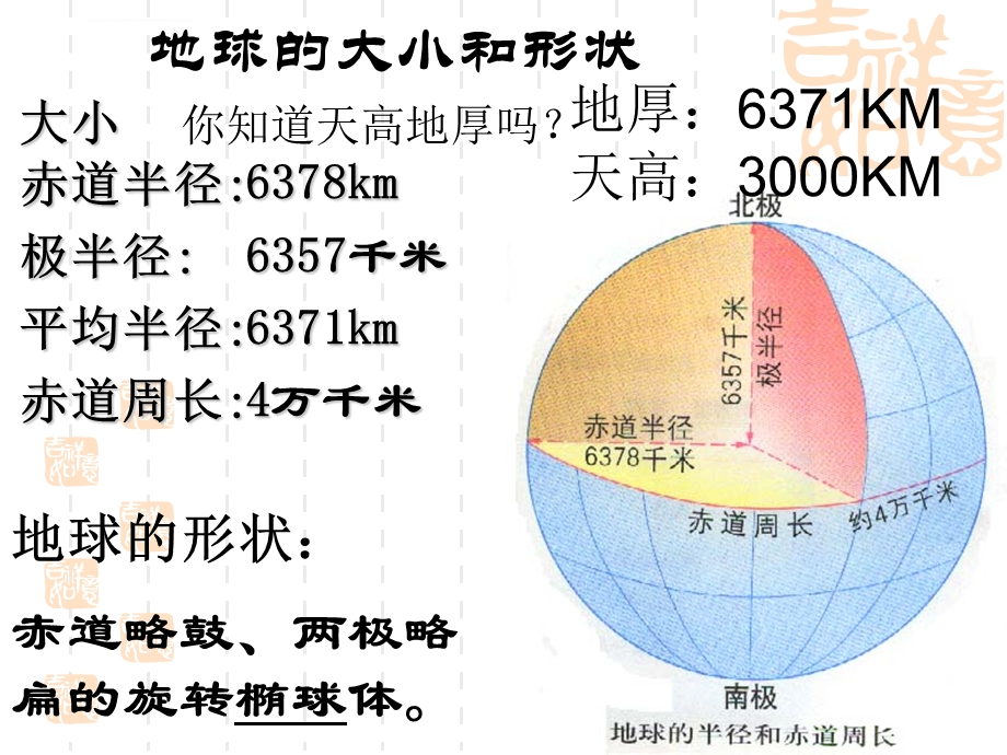 高三地理第一轮复习：地球和地图ppt课件.ppt_第3页